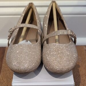 Dream Pairs Glittery Gold Mary Jane Shoes